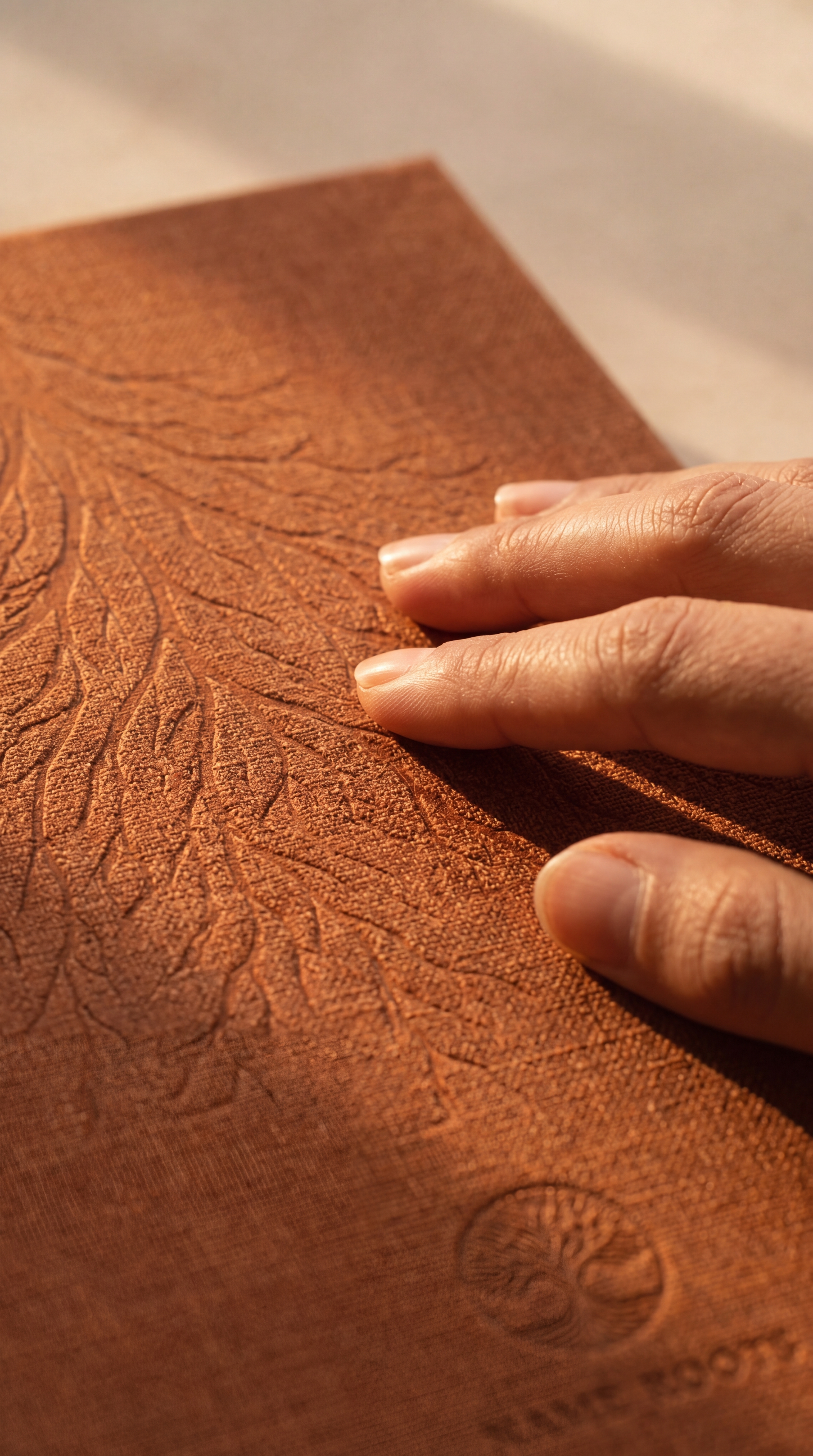 Name Roots Journal — embossed cover close-up
